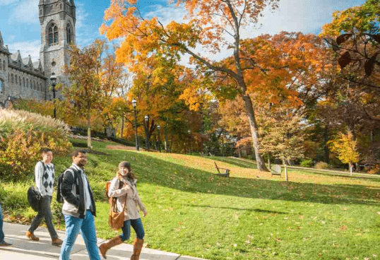 Lehigh University campus in autumn